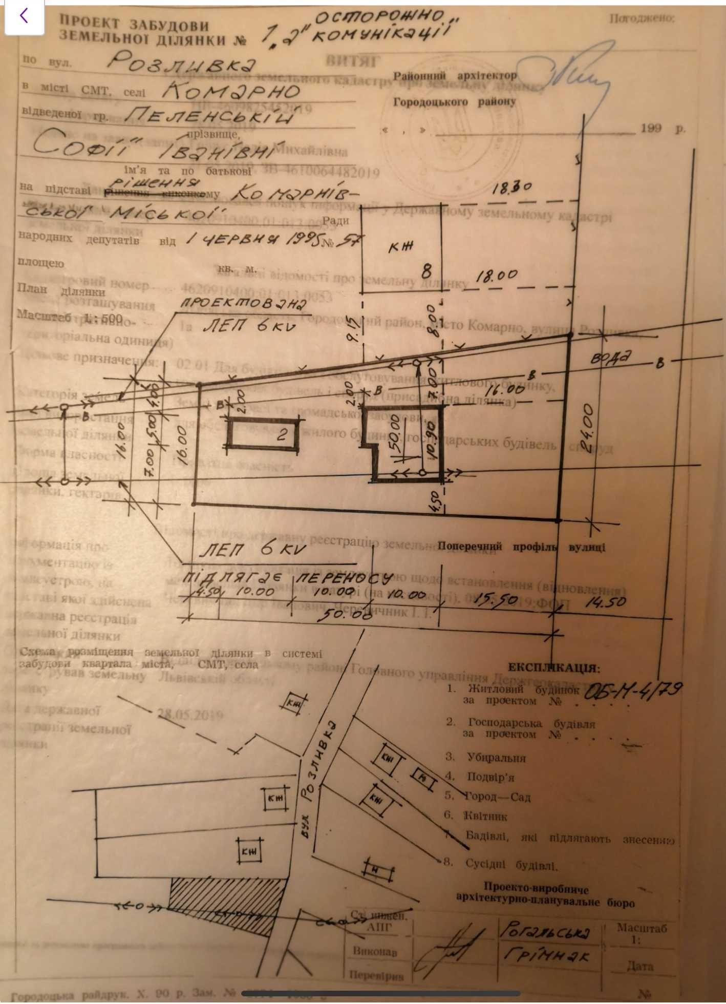 Продаж земельної ділянки, Комарно