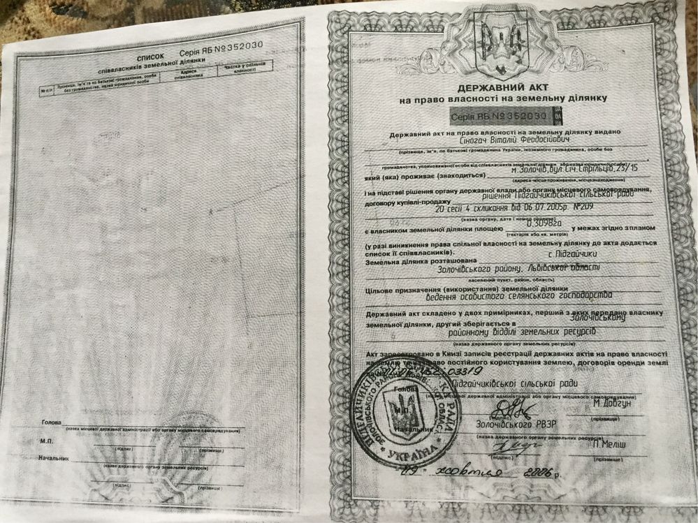 Земельні ділянки Підгайчики, не призначено фото 2