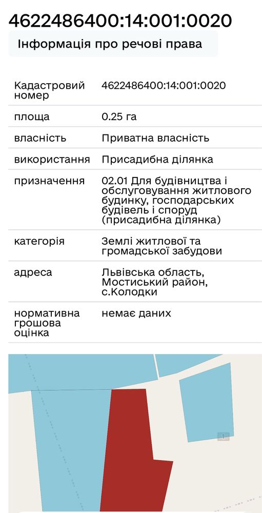 Земельні ділянки Колодка, 4622486400:14:001:0022 фото 3