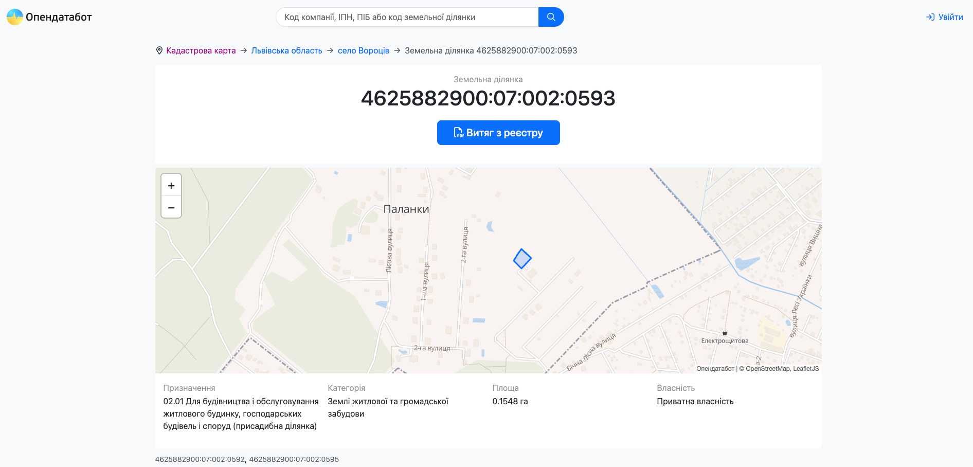 Земельні ділянки Паланки, 4625882900:07:002:0593 фото 14