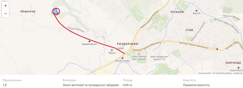 Земельні ділянки Східниця, вул Гірська фото 2