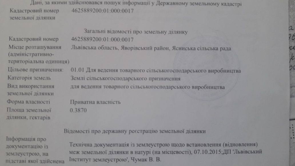 Земельні ділянки Ясниська, Не призначено фото 2